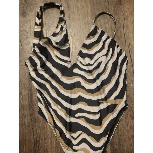 ICON Sexy One-piece High Hipped Cheeky Bathingsuit Women's Size XL - Picture 2 of 4